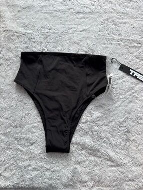 TA3 Kini Hi Cut Bottom Bikini Shapewear Swimsuit Separate Black Small